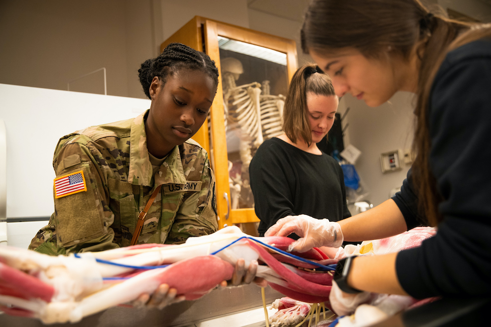 UNI students in the syndaver lab